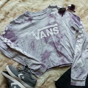💜Vans Long Sleeve Tye-dye Shirt🤍